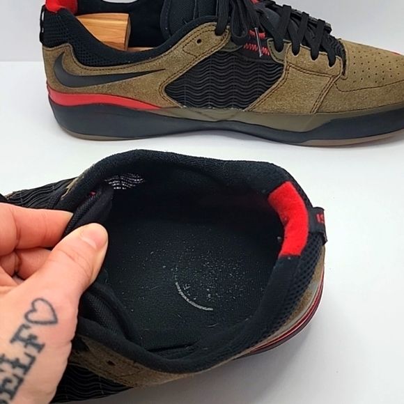 Nike | SB Ishod Wair brown/black suede low top sneakers | MENS 10.5 - Picture 4 of 8